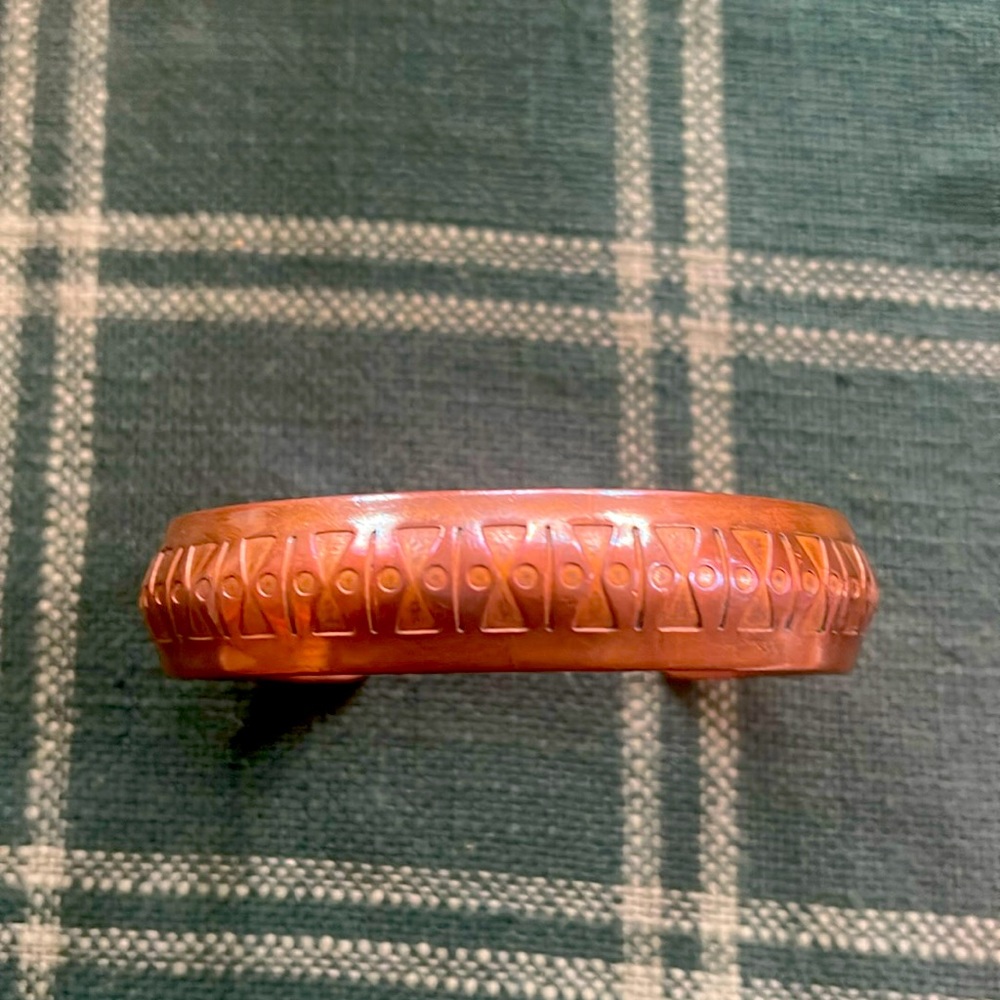 Adjustable Genuine Copper Bangle - image 1